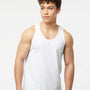 Tultex Mens Fine Jersey Tank Top - White - NEW