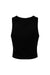 Bella + Canvas 1019 Womens Micro Ribbed Racerback Tank Top Black Flat Back