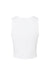 Bella + Canvas 1019 Womens Micro Ribbed Racerback Tank Top White Flat Back