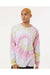 Colortone 2000 Mens Long Sleeve Crewneck T-Shirt Desert Rose Model Front