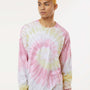 Colortone Mens Long Sleeve Crewneck T-Shirt - Desert Rose - NEW