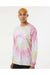 Colortone 2000 Mens Long Sleeve Crewneck T-Shirt Desert Rose Model Side