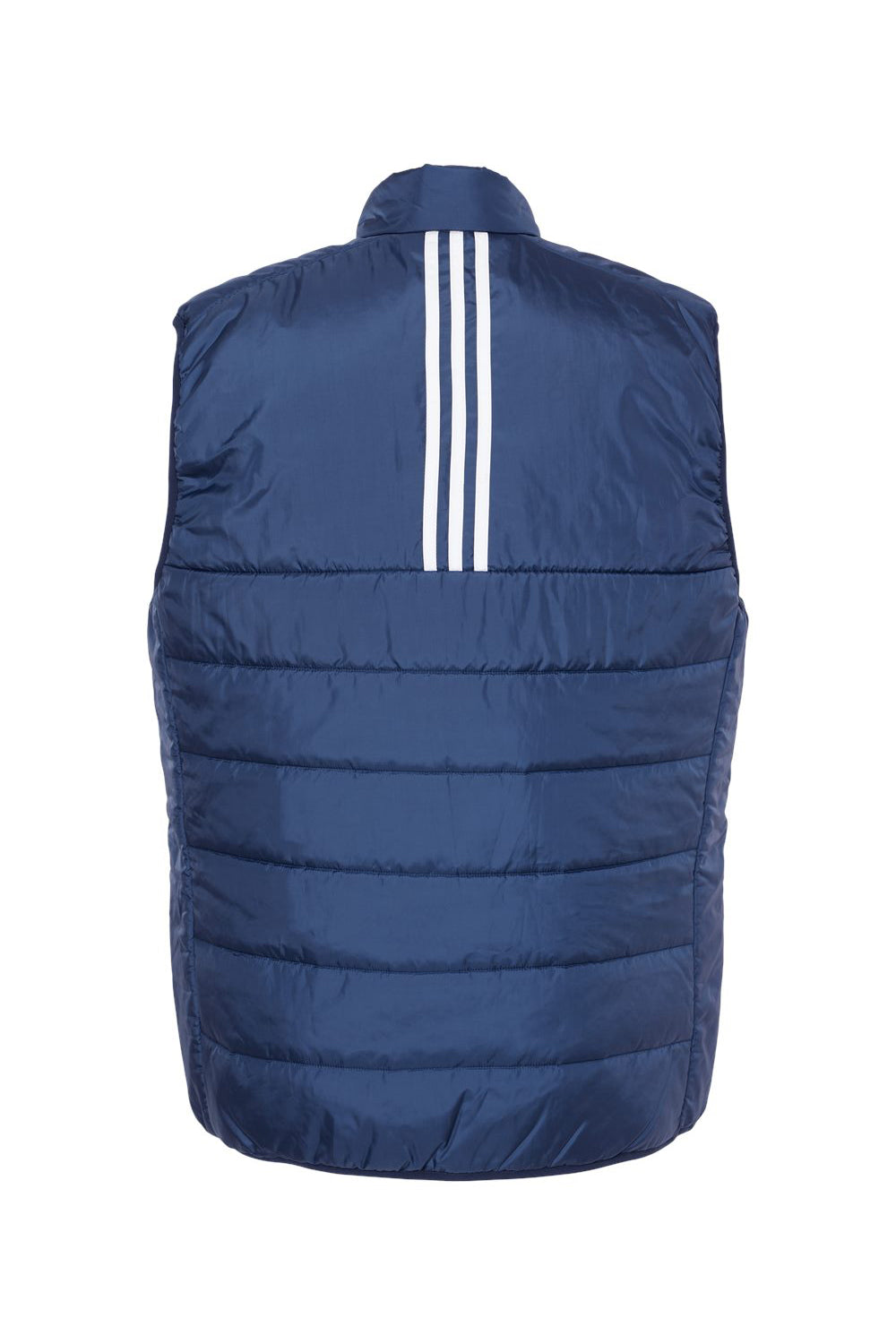 Adidas A572 Mens Full Zip Puffer Vest Team Navy Blue Flat Back