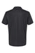 Adidas A574 Mens Pine Tree Moisture Wicking Short Sleeve Polo Shirt Black Flat Back