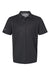 Adidas A574 Mens Pine Tree Moisture Wicking Short Sleeve Polo Shirt Black Flat Front