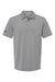 Adidas A574 Mens Pine Tree Moisture Wicking Short Sleeve Polo Shirt Grey/Black Flat Front