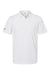 Adidas A574 Mens Pine Tree Moisture Wicking Short Sleeve Polo Shirt White/Grey Flat Front
