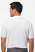 Adidas A574 Mens Pine Tree Moisture Wicking Short Sleeve Polo Shirt White/Grey Model Back