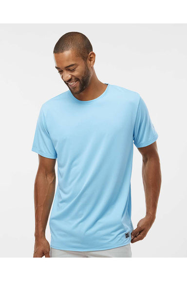 Oakley FOA402991 Mens Team Issue Hydrolix Short Sleeve Crewneck T-Shirt Carolina Blue Model Front