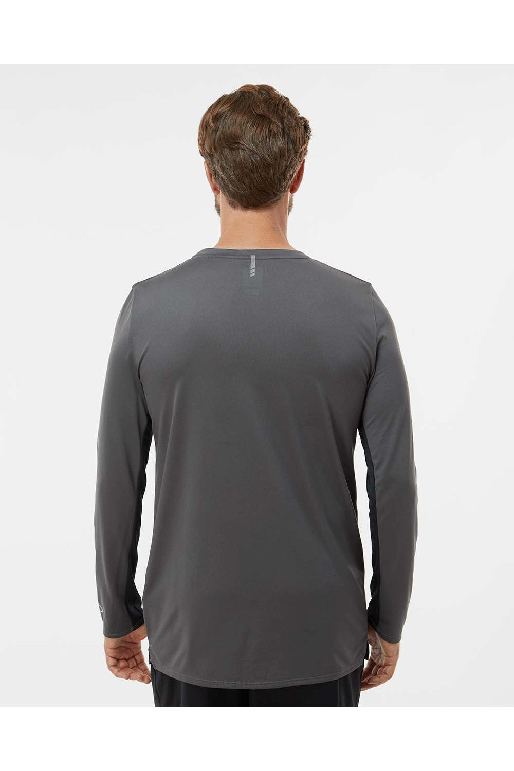 Oakley FOA402992 Mens Team Issue Hydrolix Long Sleeve Crewneck T-Shirt Forged Iron Grey Model Back