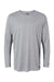 Oakley FOA402992 Mens Team Issue Hydrolix Long Sleeve Crewneck T-Shirt Heather Granite Grey Flat Front