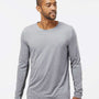 Oakley Mens Team Issue Hydrolix Long Sleeve Crewneck T-Shirt - Heather Granite Grey - NEW