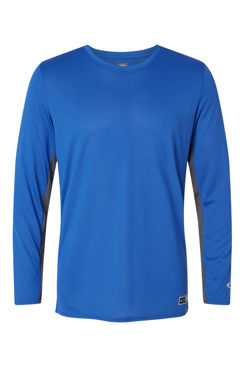 Oakley FOA402992 Mens Team Issue Hydrolix Long Sleeve Crewneck T-Shirt Team Royal Blue Flat Front