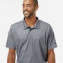 Oakley Mens Team Issue Hydrolix Short Sleeve Polo Shirt - Heather Granite Grey - NEW