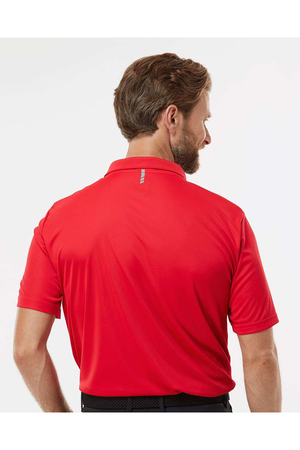 Oakley FOA402993 Mens Team Issue Hydrolix Short Sleeve Polo Shirt Team Red Model Back