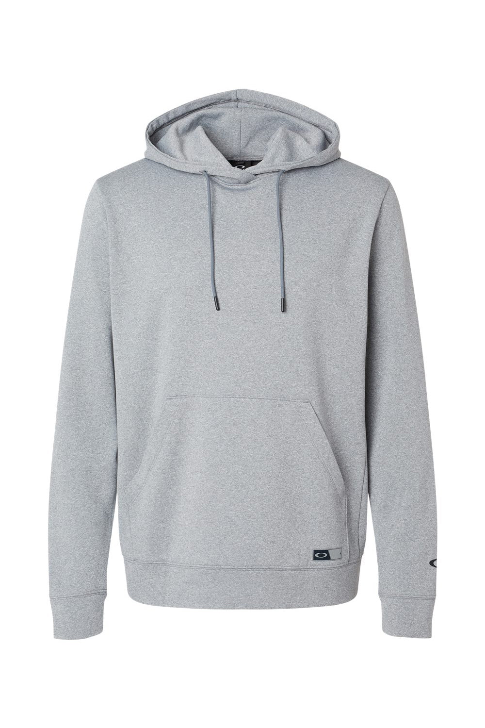 Oakley FOA402994 Mens Team Issue Hydrolix Hooded Sweatshirt Hoodie Heather Granite Grey Flat Front