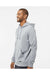 Oakley FOA402994 Mens Team Issue Hydrolix Hooded Sweatshirt Hoodie Heather Granite Grey Model Side