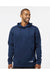 Oakley FOA402994 Mens Team Issue Hydrolix Hooded Sweatshirt Hoodie Team Navy Blue Model Front