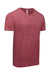 Threadfast Apparel 102A Mens Short Sleeve Crewneck T-Shirt Red Flat Front