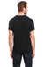 Threadfast Apparel 102A Mens Short Sleeve Crewneck T-Shirt Solid Black Model Back