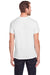 Threadfast Apparel 102A Mens Short Sleeve Crewneck T-Shirt Solid White Model Back