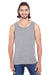 Threadfast Apparel 102C Mens Tank Top Grey Model Front