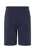 Independent Trading Co. IND20SRT Mens Fleece Shorts w/ Pockets Classic Navy Blue Flat Back