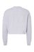 Independent Trading Co. AFX24CRP Womens Crop Crewneck Sweatshirt Heather Grey Flat Back