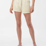 Independent Trading Co. Womens California Wave Wash Fleece Shorts w/ Pockets - Bone