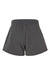 Independent Trading Co. PRM20SRT Womens California Wave Wash Fleece Shorts w/ Pockets Shadow Grey Flat Back