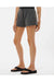 Independent Trading Co. PRM20SRT Womens California Wave Wash Fleece Shorts w/ Pockets Shadow Grey Model Side