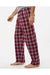 Boxercraft BM6624 Mens Harley Flannel Pants Heritage Maroon Plaid Model Side