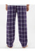 Boxercraft BM6624 Mens Harley Flannel Pants Purple/White Model Back