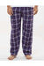 Boxercraft BM6624 Mens Harley Flannel Pants Purple/White Model Front