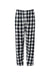 Boxercraft BM6624 Mens Harley Flannel Pants Black/White Buffalo Plaid Flat Front