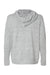 Boxercraft BW1501 Womens Cuddle Fleece Hooded Sweatshirt Hoodie Heather Oxford Grey Flat Back