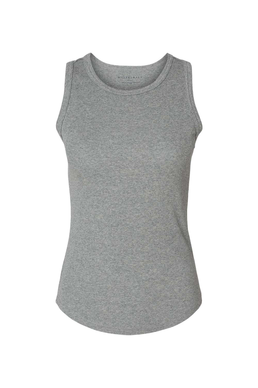 Boxercraft BW2501 Womens Adrienne Tank Top Heather Oxford Grey Flat Front