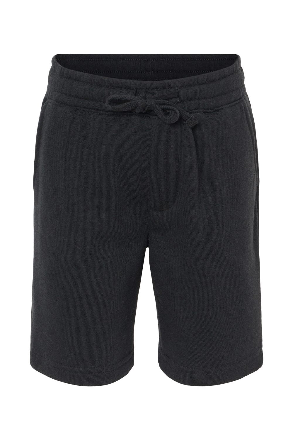 Independent Trading Co. PRM16SRT Youth Special Blend Fleece Shorts w/ Pockets Black Flat Front