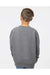 LAT 2225 Youth Elevated Fleece Crewneck Sweatshirt Heather Granite Grey Model Back