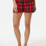 Boxercraft Womens Flannel Shorts - Red/Black Buffalo