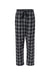 Boxercraft BW6620 Womens Haley Flannel Pants Charcoal Grey/Black Buffalo Flat Front