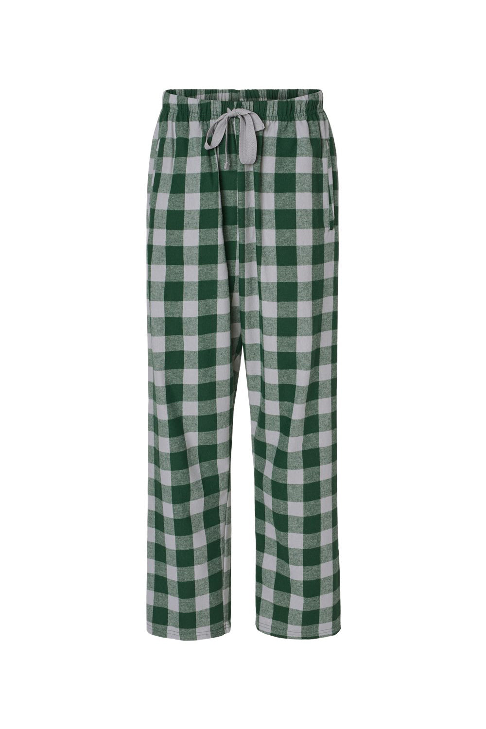 Boxercraft BW6620 Womens Haley Flannel Pants Green/Oxford Grey Buffalo Flat Front