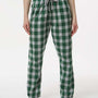 Boxercraft Womens Haley Flannel Pants w/ Pockets - Green/Oxford Grey Buffalo