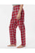 Boxercraft BW6620 Womens Haley Flannel Pants Heritage Garnet Red Plaid Model Side