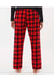 Boxercraft BW6620 Womens Haley Flannel Pants Red/Black Buffalo Model Back