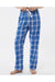 Boxercraft BW6620 Womens Haley Flannel Pants Royal Blue/Silver Grey Model Front