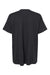 LAT 3519 Womens Hi-Lo Short Sleeve Crewneck T-Shirt Black Flat Back