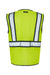 Kishigo 1595-1598 Mens Standard Contrast Vest Lime Green/Black Flat Back