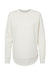 LAT 3525 Womens Weekend Fleece Crewneck Sweatshirt Heather Natural Flat Front