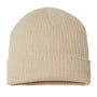 Atlantis Headwear Mens Sustainable Rib Cuffed Beanie - Light Beige